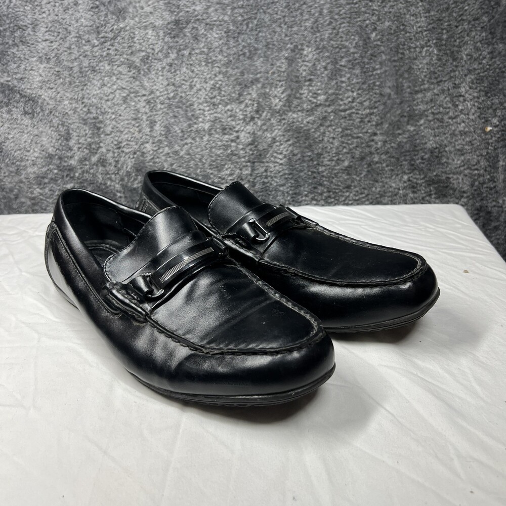 Marc Anthony Shoes Mens Size 11 Black Monk Strap Dress Loafers Cushioned